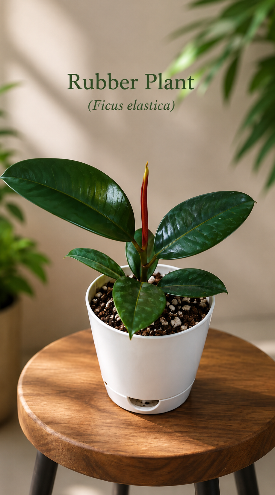 Rubber Plant ( With 4'' Pot )